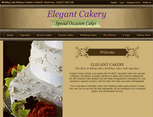 Tablet Screenshot of elegantcakery.com